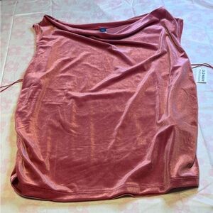 Old Navy Shimmery Velour Rose Pink Tank Top